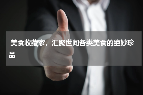  美食收藏家，汇聚世间各类美食的绝妙珍品