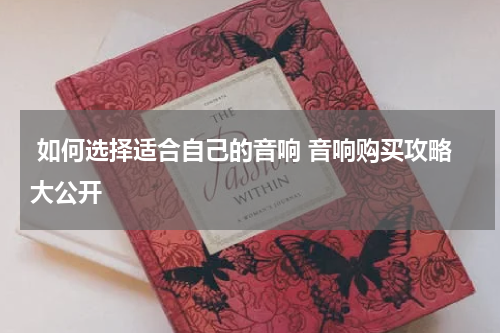  如何选择适合自己的音响 音响购买攻略大公开